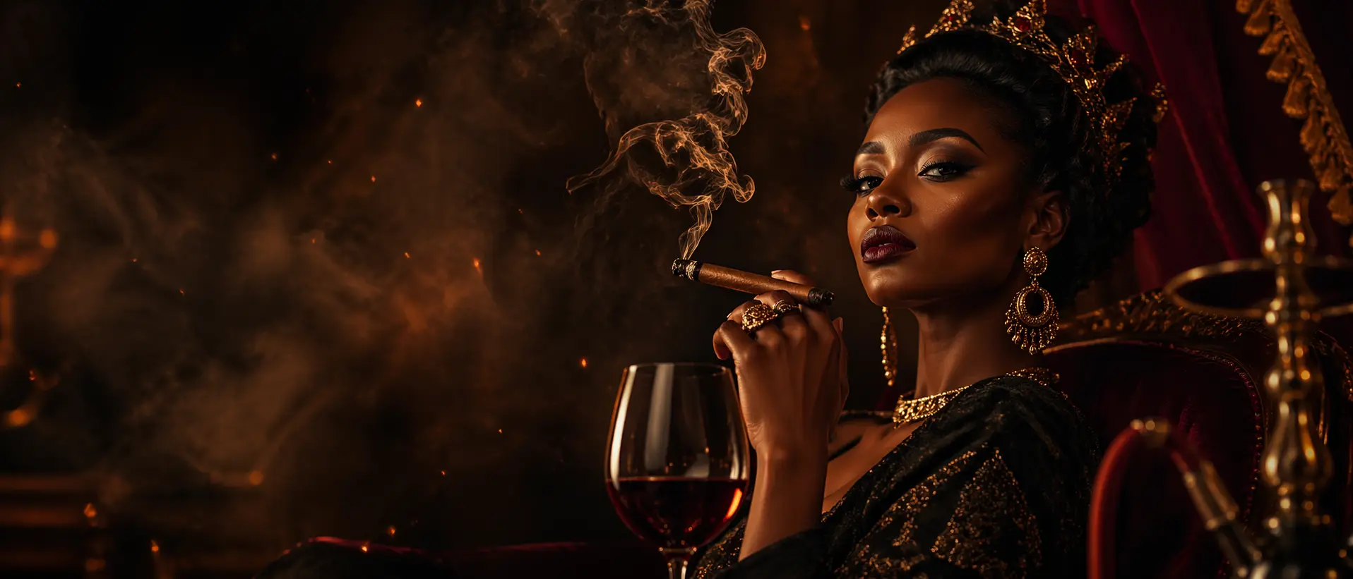 A refined Queen Ember wine tasting